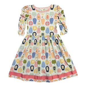 Matilda Jane Girls Class President - Back to Class Dress with Apples & Pears